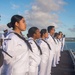 USS Carl Vinson (CVN 70) Sailors Man The Rails