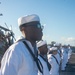 USS Carl Vinson (CVN 70) Sailors Conduct A Manning The Rails Ceremony
