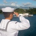 USS Carl Vinson (CVN 70) Sailors Conduct A Manning The Rails Ceremony