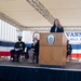 The Honorable Meredith Berger delivers remarks during the commissioning ceremony for USS Savannah (LCS 28)