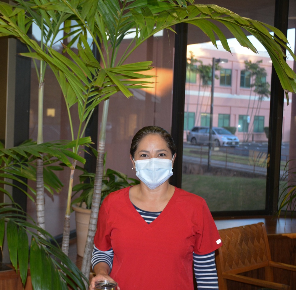 Ms. Evelin Forker celebrates National Wear Red Day