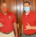 Col. Prentice Prince and Maj. Jason Robinson celebrate National Wear Red Day