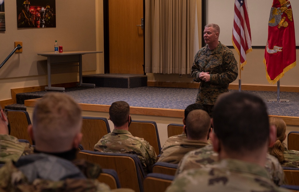 U.S. Space Command Senior Leader visits Air Force Reserve Wing