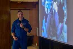 NASA Astronaut Hopkins visits Peterson SFB