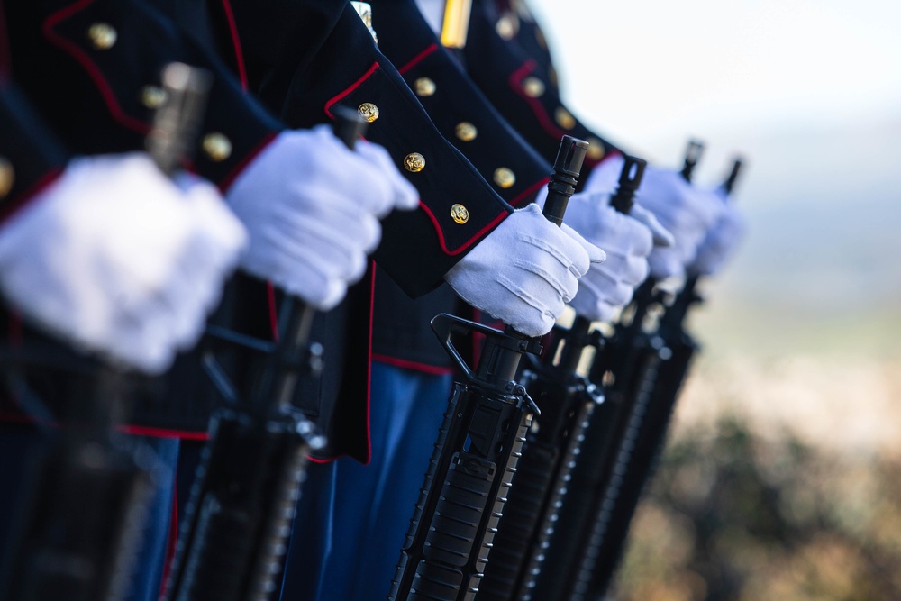 Marines participate in Reagan wreath-laying ceremony