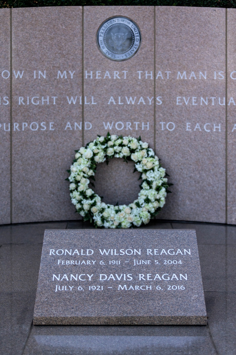 Marines participate in Reagan wreath-laying ceremony