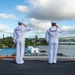 USS Carl Vinson (CVN 70) Sailors Man the Rails in Pearl Harbor, Hawaii