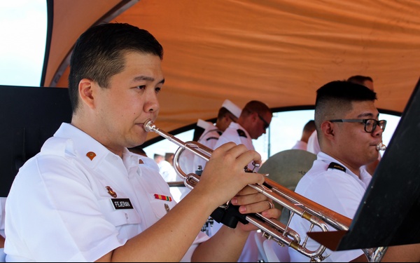 USS Key West Holds Change-of-Command Ceremony
