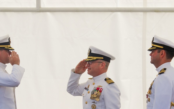 USS Key West Holds Change-of-Command Ceremony