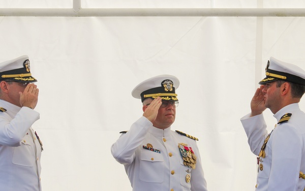 USS Key West Holds Change-of-Command Ceremony