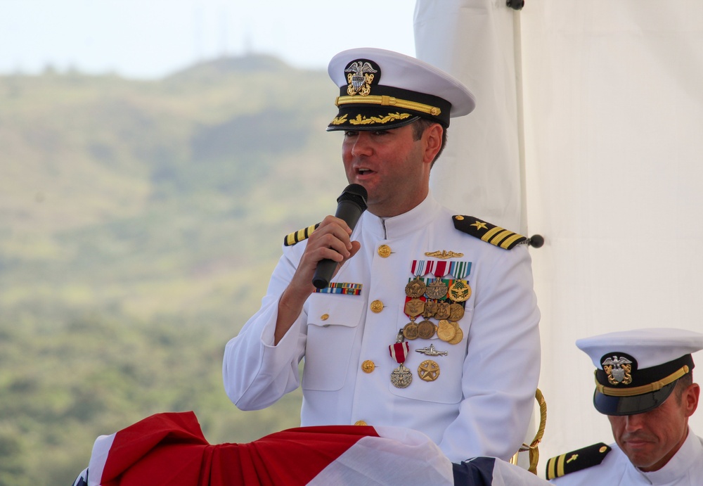 USS Key West Holds Change-of-Command Ceremony