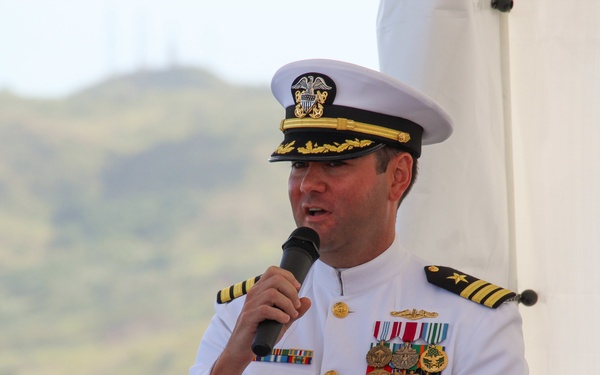 USS Key West Holds Change-of-Command Ceremony