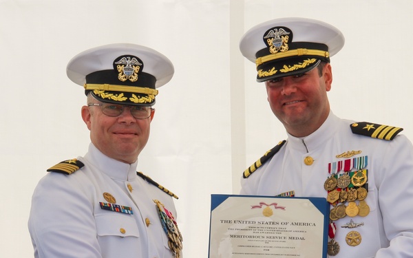 USS Key West Holds Change-of-Command Ceremony