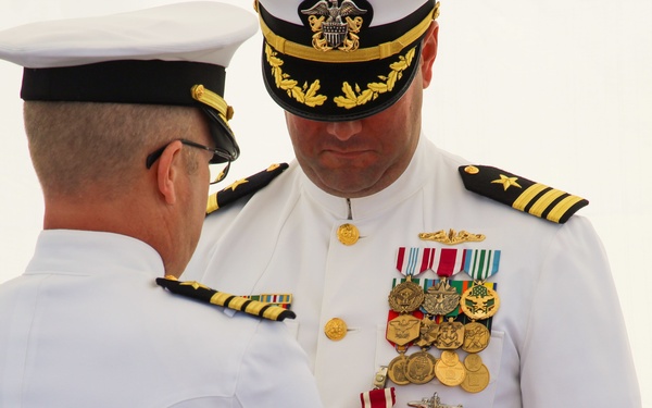 USS Key West Holds Change-of-Command Ceremony