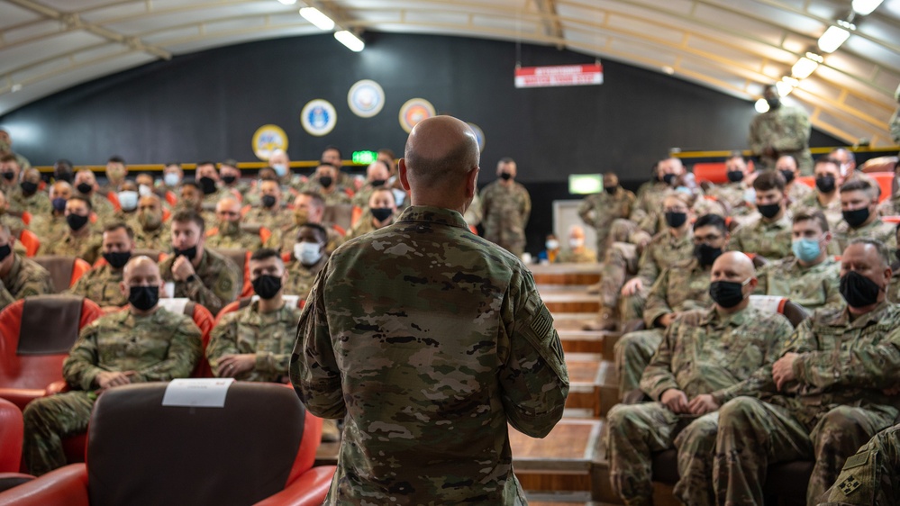 USACE commanding general holds a townhall at Camp Buehring