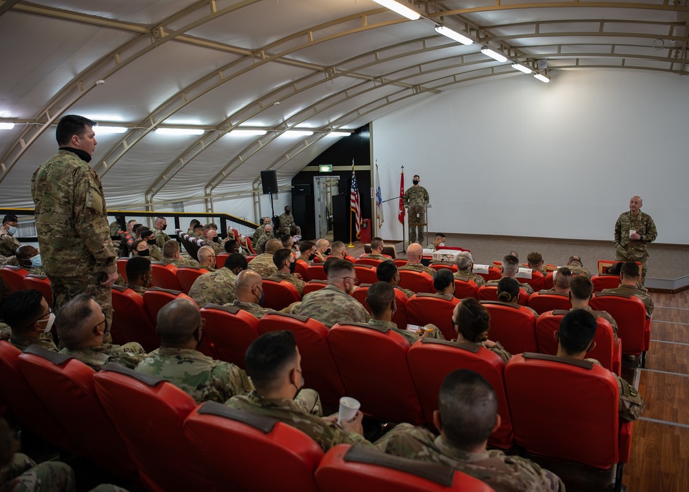 USACE commanding general holds a townhall at Camp Buehring