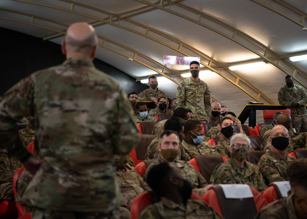 USACE commanding general holds a townhall at Camp Buehring