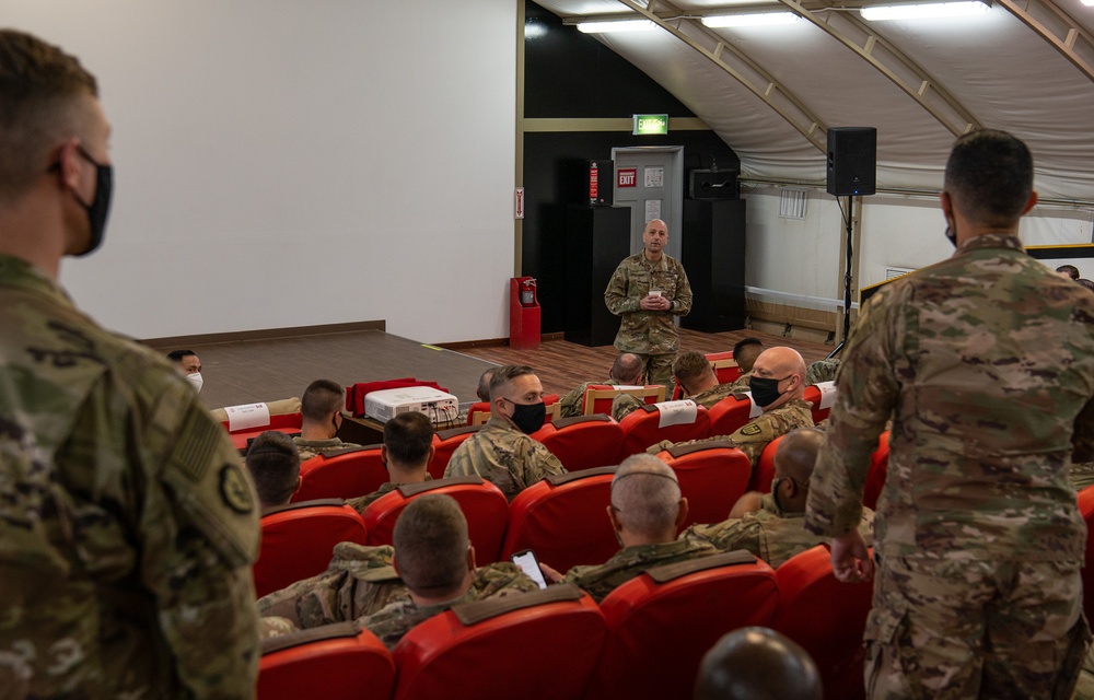 USACE commanding general holds a townhall at Camp Buehring