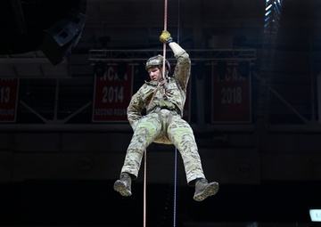 Green Berets Deliver Game Ball at NC State Game