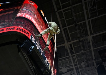 Green Berets Deliver Game Ball at NC State Game