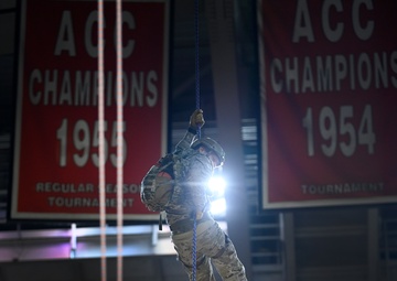 Green Berets Deliver Game Ball at NC State Game