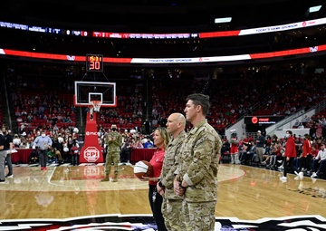 Green Berets Deliver Game Ball at NC State Game