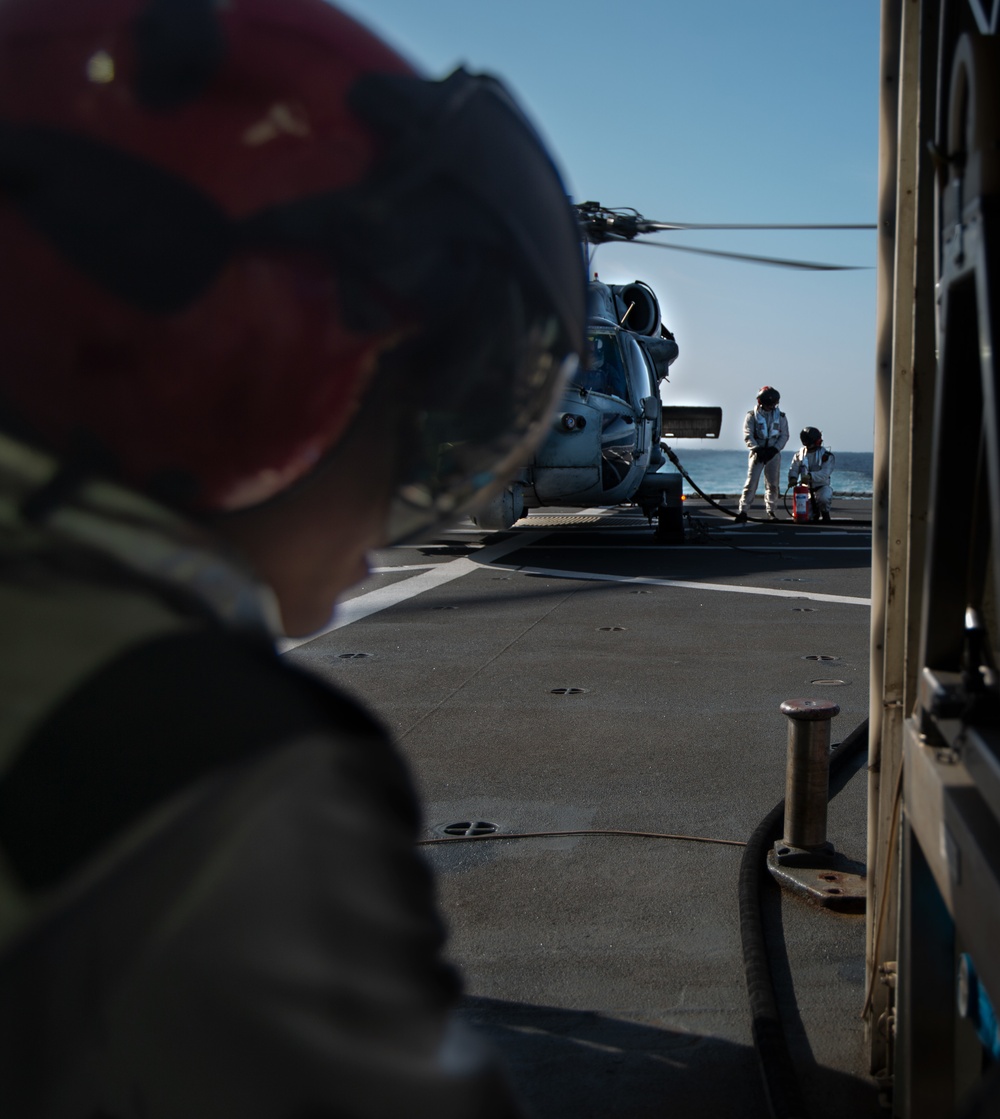 The Harry S. Truman Carrier Strike Group is on a scheduled deployment in the U.S. Sixth Fleet area of operations in support of naval operations to maintain maritime stability and security.