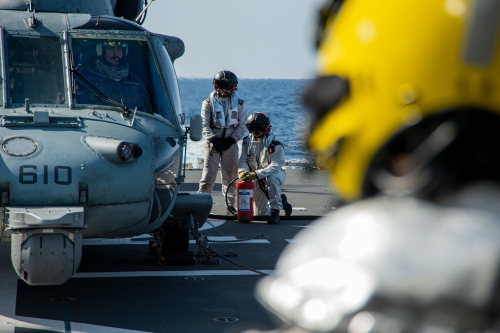 The Harry S. Truman Carrier Strike Group is on a scheduled deployment in the U.S. Sixth Fleet area of operations in support of naval operations to maintain maritime stability and security.