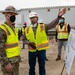 USACE commanding general views construction of UOQ buildings