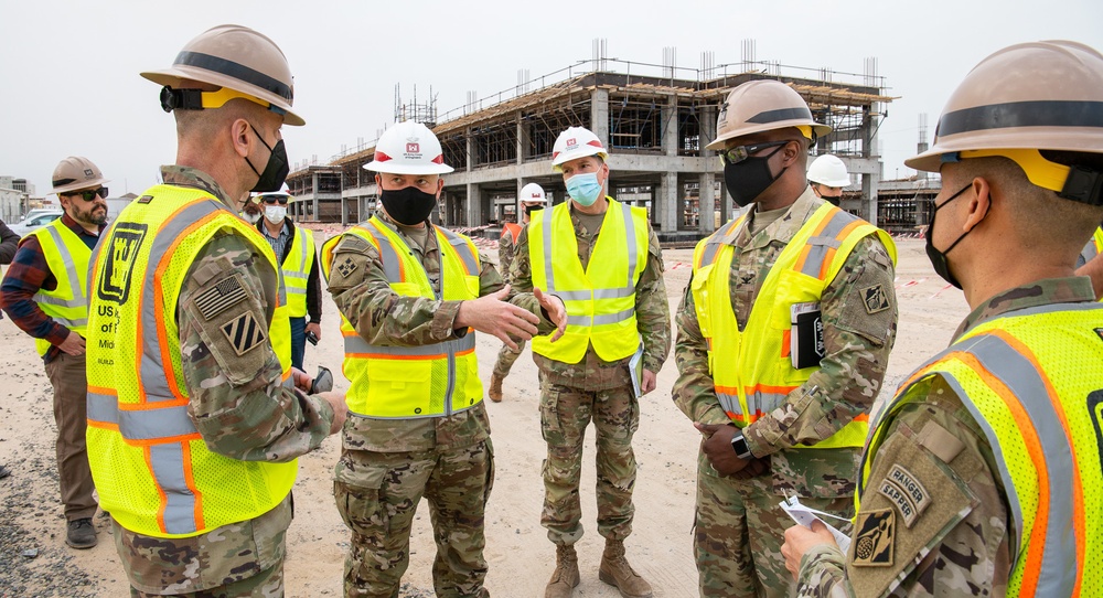 USACE commanding general views construction of UOQ buildings