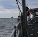 Mobile Bay sails in formation during exercise Noble Fusion
