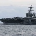 Mobile Bay sails in formation during exercise Noble Fusion