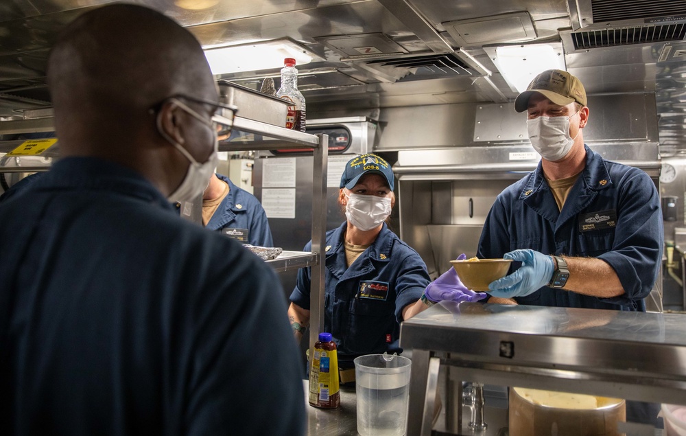 USS Milwaukee Holds Ice Cream Social