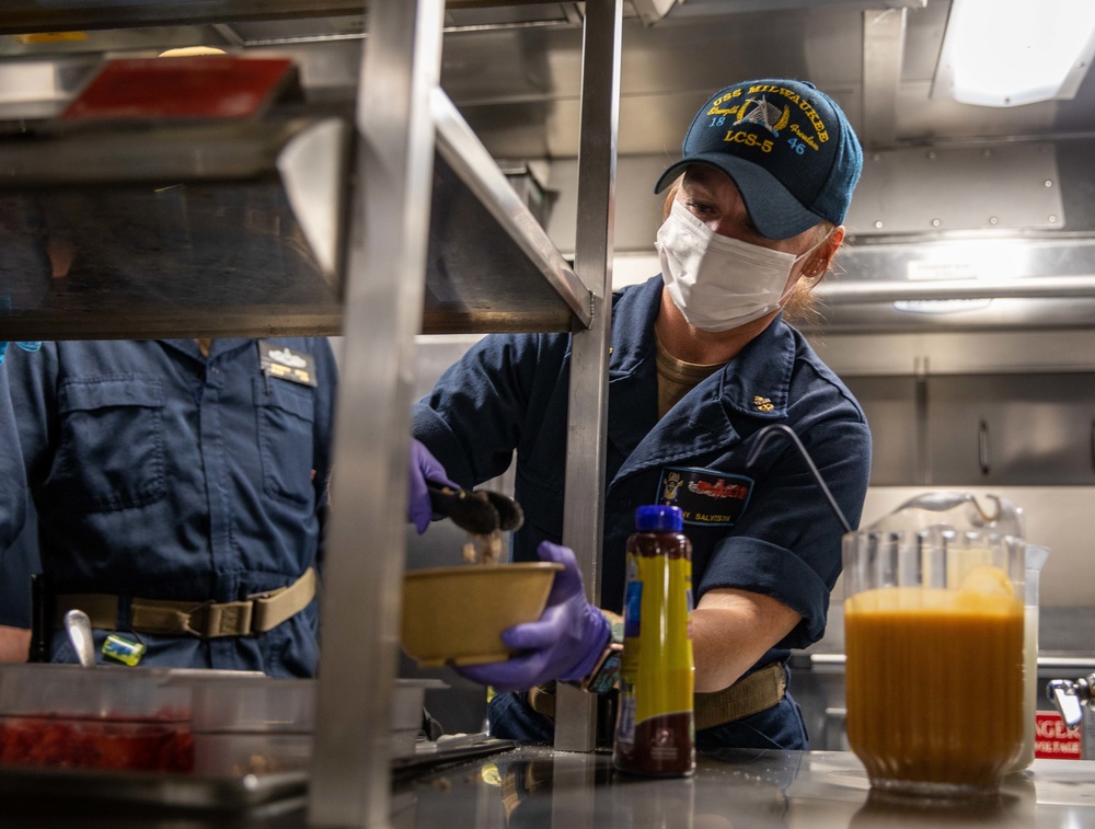 USS Milwaukee Holds Ice Cream Social