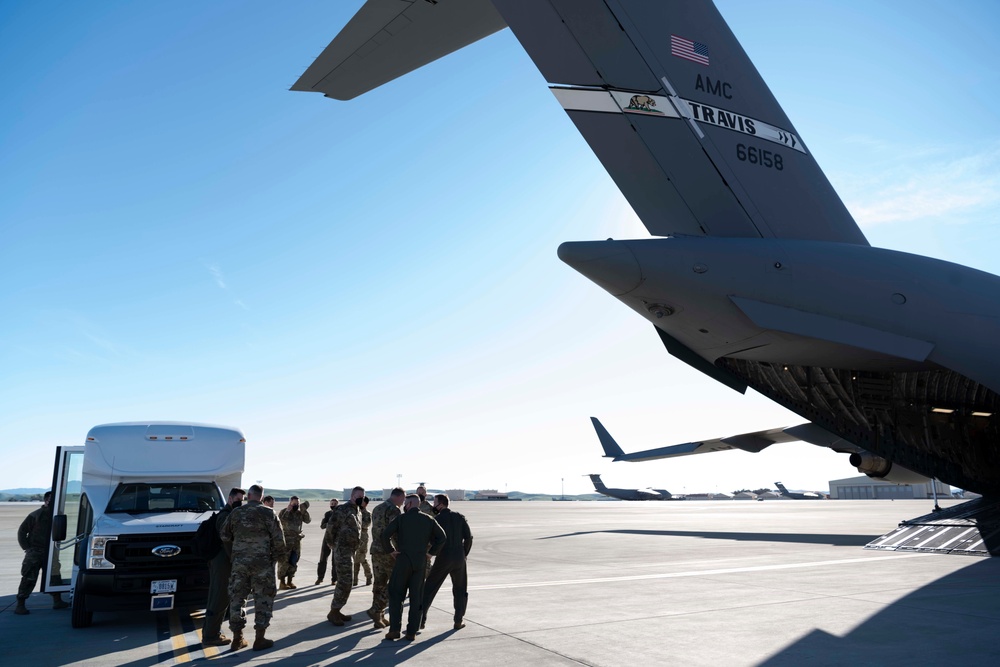 18th Air Force leadership visits Travis Air Force Base