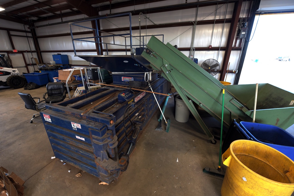 Tyndall recycling center; repurposing materials, protecting the environment