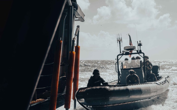 USS Billings Conducts Small Boat (RHIB) Operations