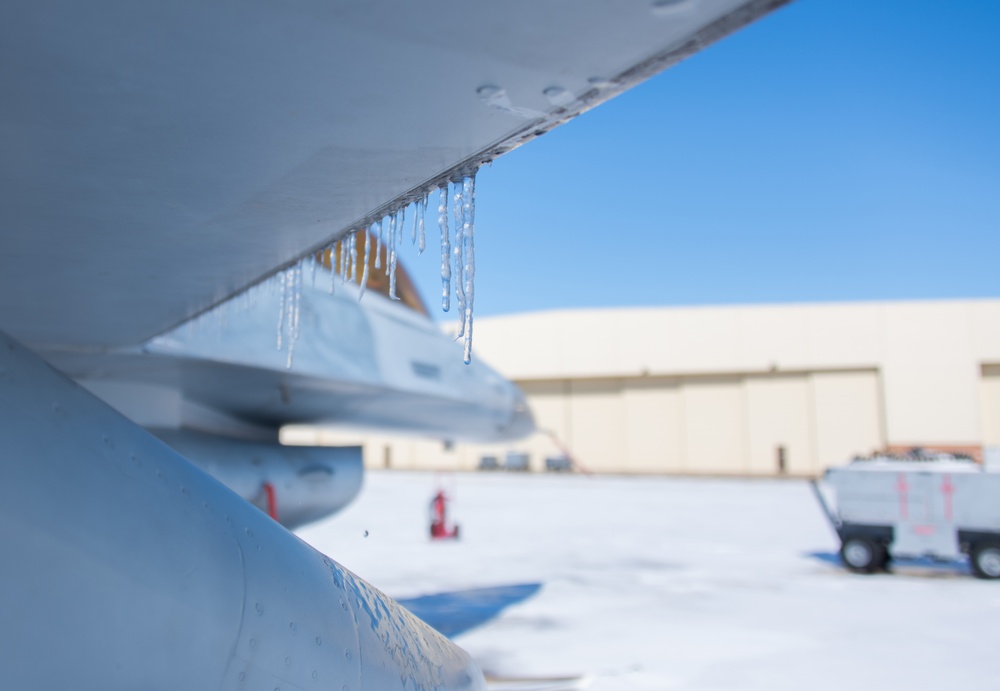 Winter weather pauses technical, pilot training