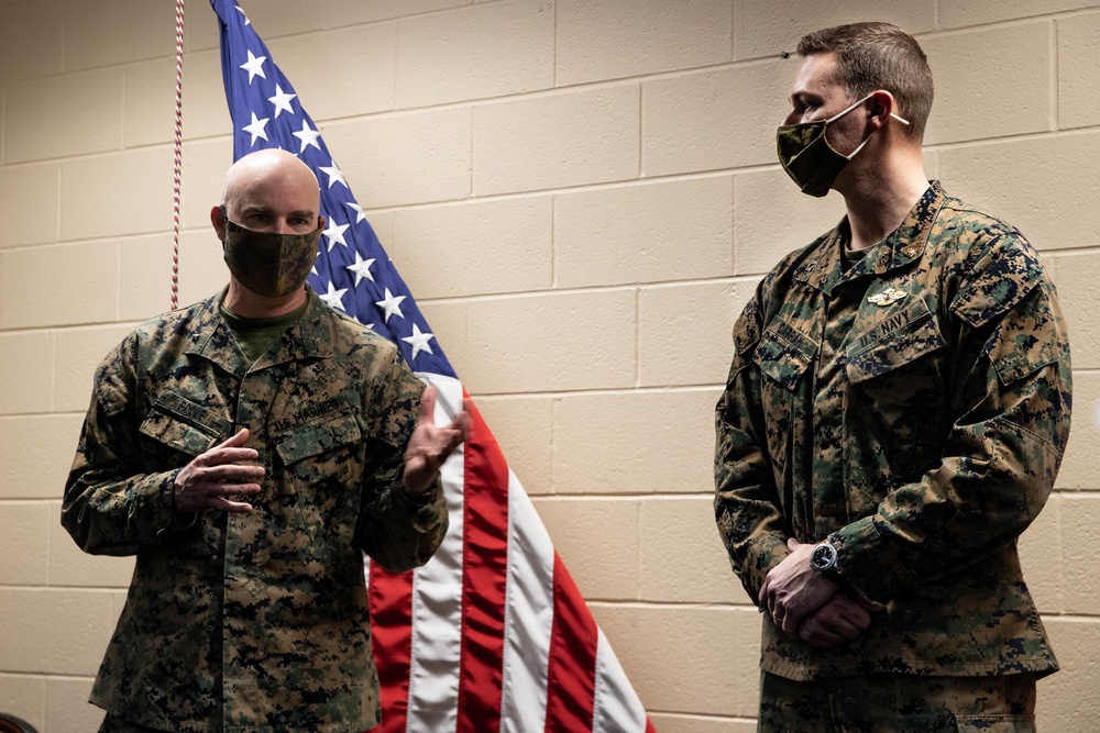 2nd Dental Battalion officer earns Lieutenant Junior Grade Weedon E. Osborne Award
