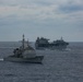 Abraham Lincoln sails in formation during exercise Noble Fusion