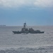 Abraham Lincoln sails in formation during exercise Noble Fusion