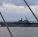 Abraham Lincoln sails in formation during exercise Noble Fusion