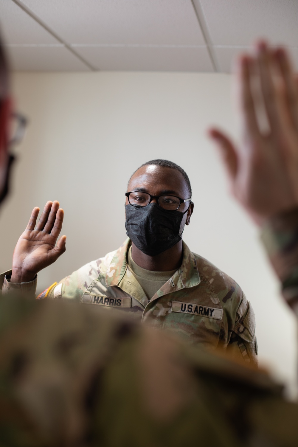 SGT Harris Reenlistment Ceremony