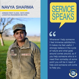 Service Speaks: A1C Navya Sharma
