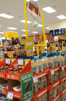 GAME ON! From barracks dayrooms to family dinner tables, commissary customers can use their benefit to plan their watch parties for football’s biggest event