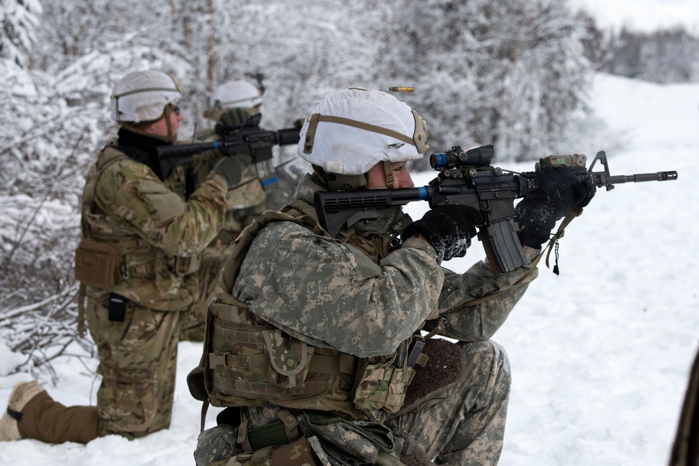 'Denali’ paratroopers conduct squad live-fire training