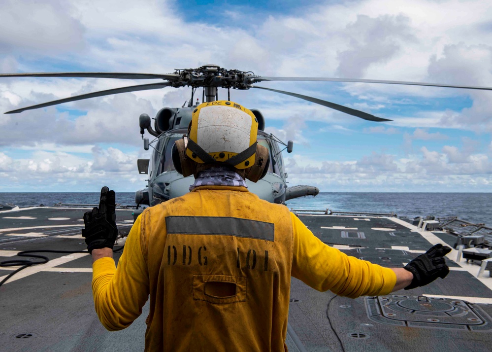 Gridley conducts flight operations