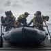 31st Marine Expeditionary Unit launch combat rubber raiding craft