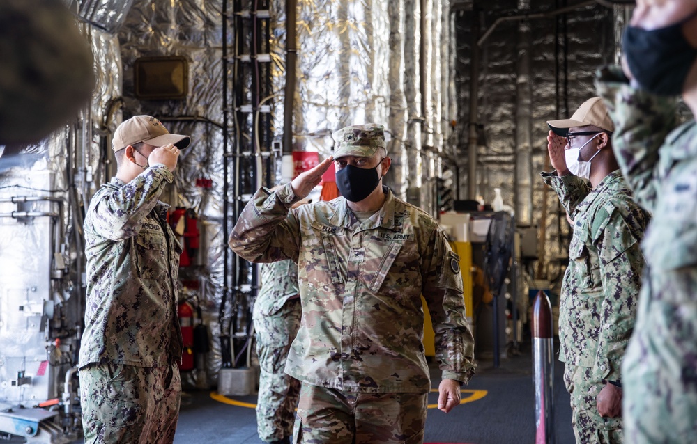 USS Tulsa Hosts Tour for Army I Corps