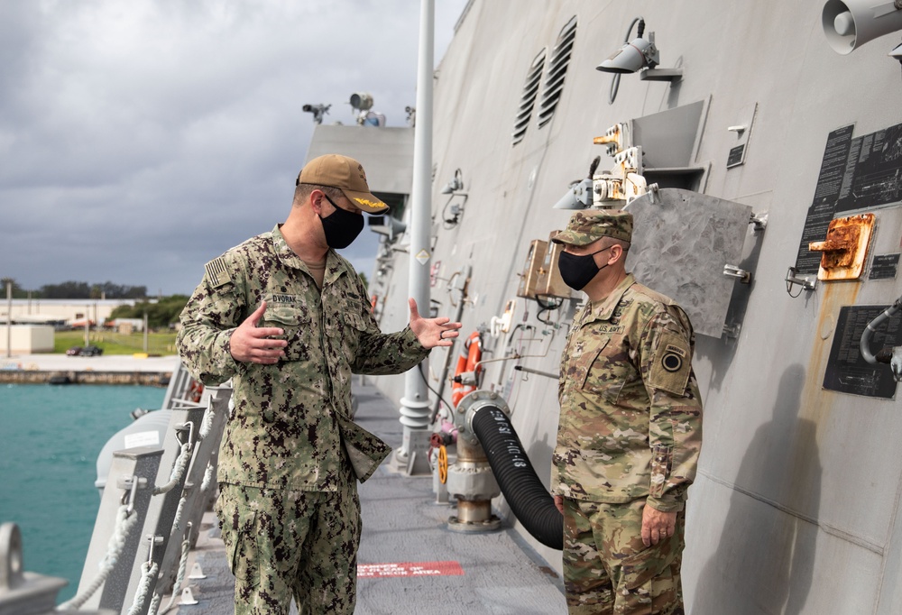 USS Tulsa Hosts Tour for Army I Corps